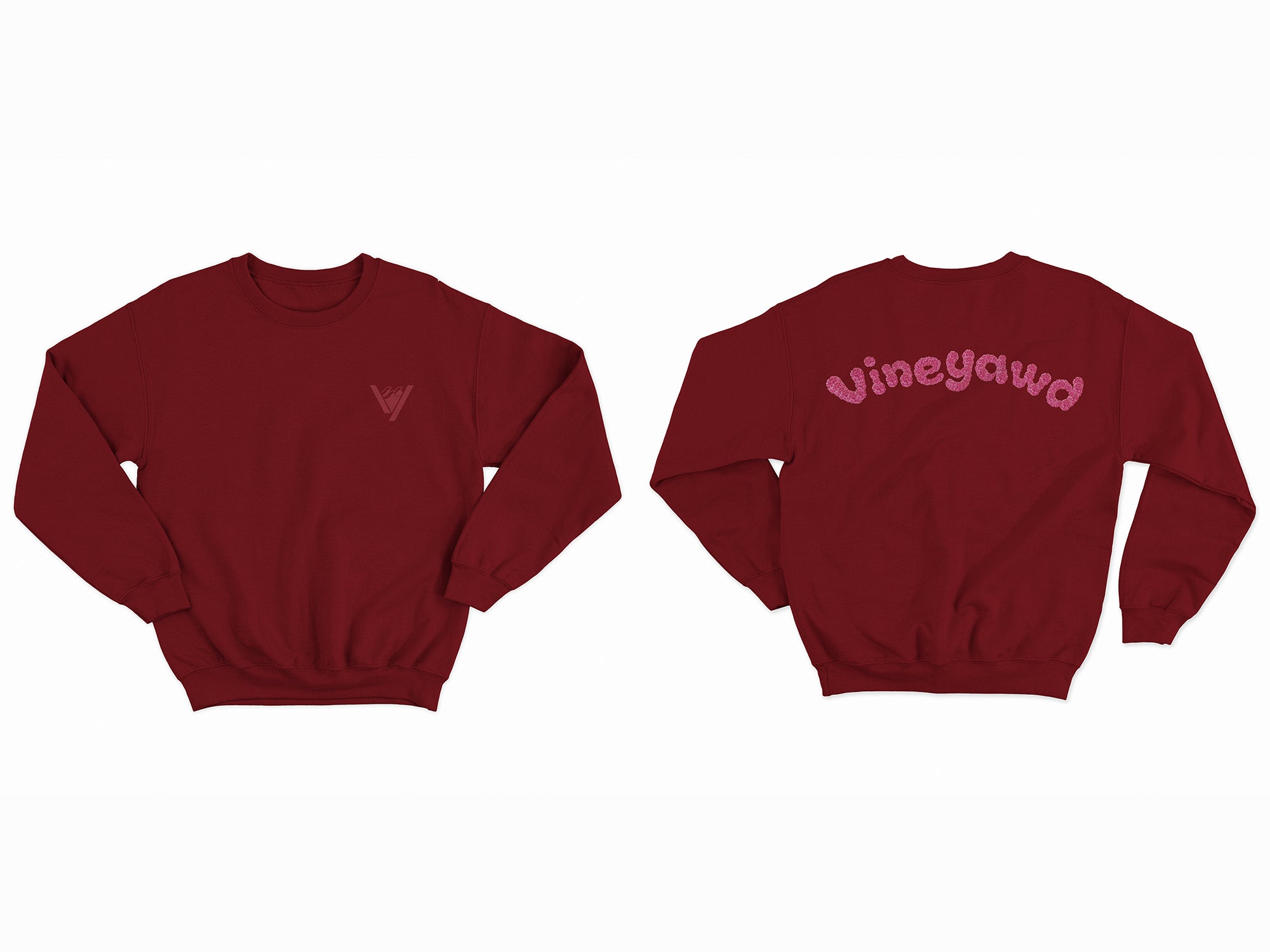 BURGUNDY HYDRANGEA CREWNECK